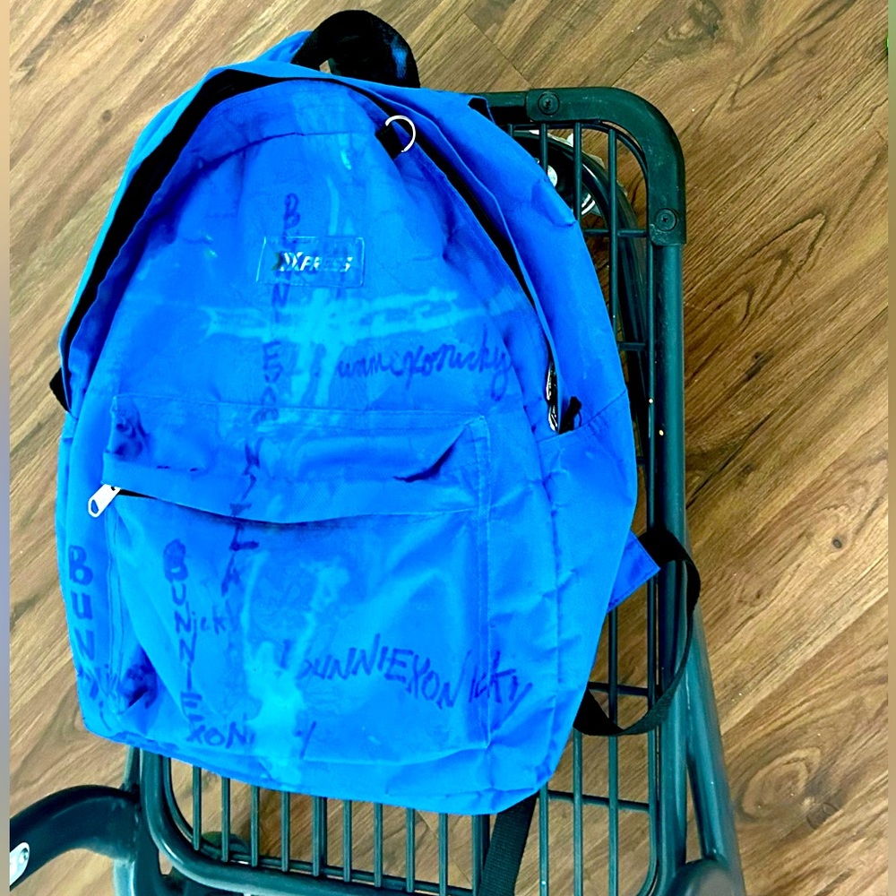 Royal Blue Backpack with Custom Artwork